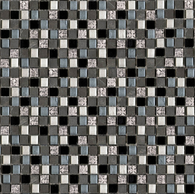 Imperia Mix SILVER Blue Blacks  мозаика 1,5x1,5 (29,8х29,8)