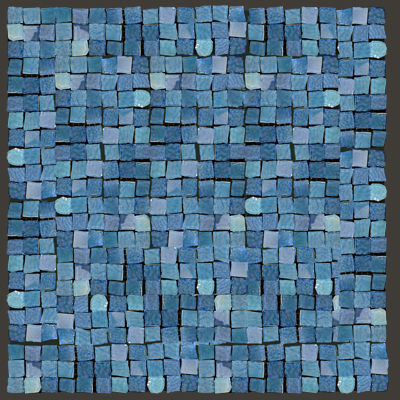 Мозаика на сетке Glamour Blu  (1,5х1,5)