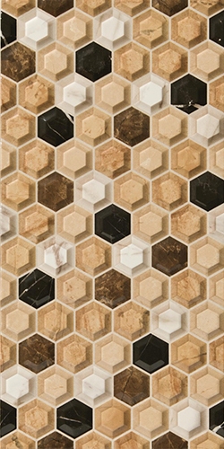 Hexagon Cuarzo 25x50
