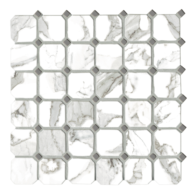Мозаика керамическая CALACATTA VI.OTTAGONA (5х5) 30х30см