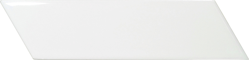 Плитка керамическая настенная CHEVRON WALL White RIGHT 5,2х18,6 см